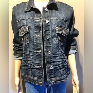 Marie Claire dark washed Jean jacket